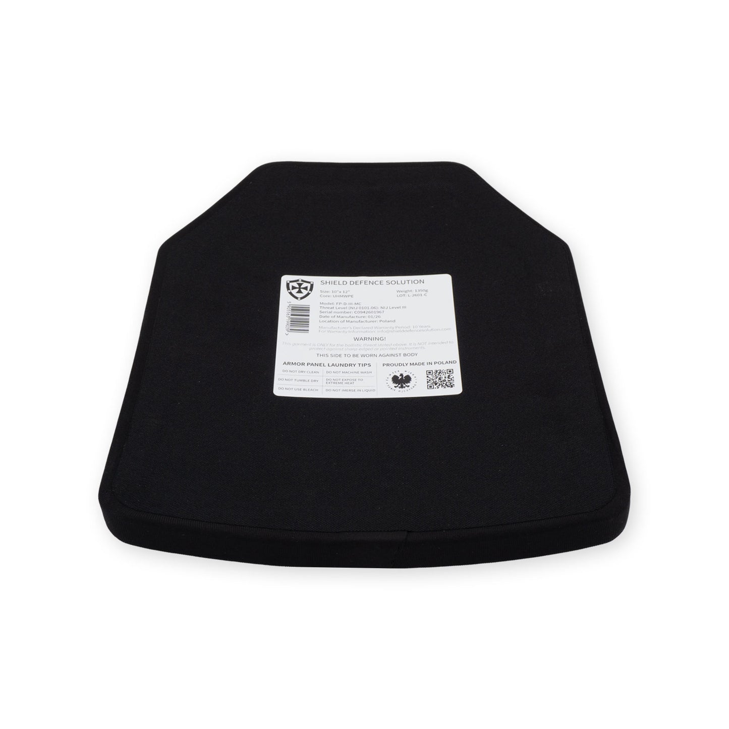 10"x12" Multi-Curved Płyta Przednia SAPI