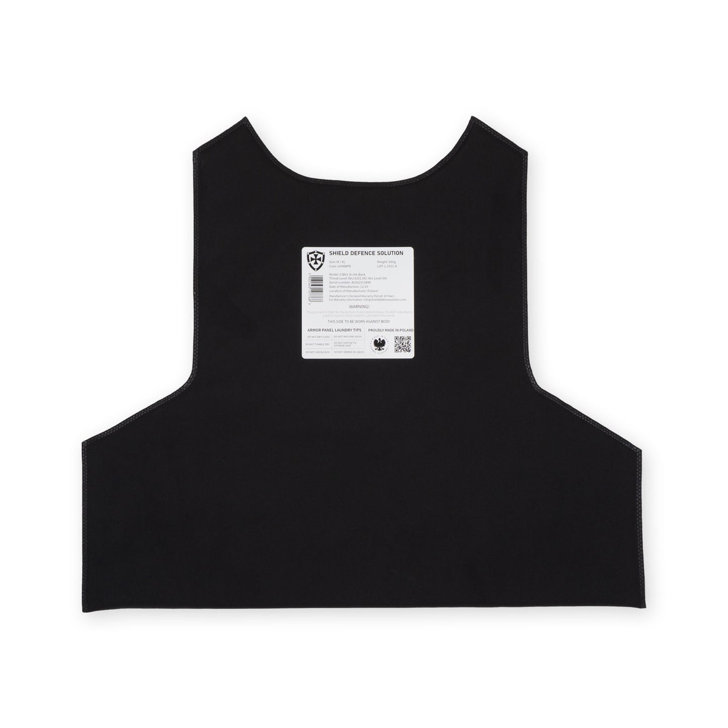 Miękki Wkład Balistyczny do Cataphract CIBV2 – Zestaw Przód i Tył