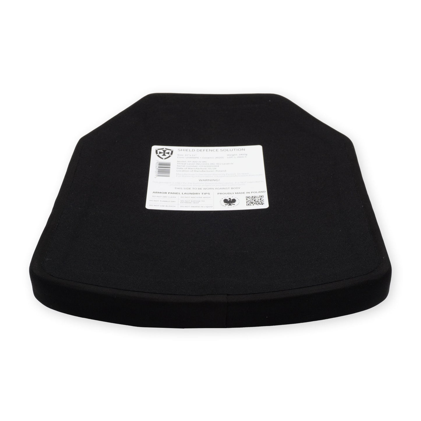 10"x12" Multi-Curved Płyta Przednia SAPI – ceramiczna (AlO)