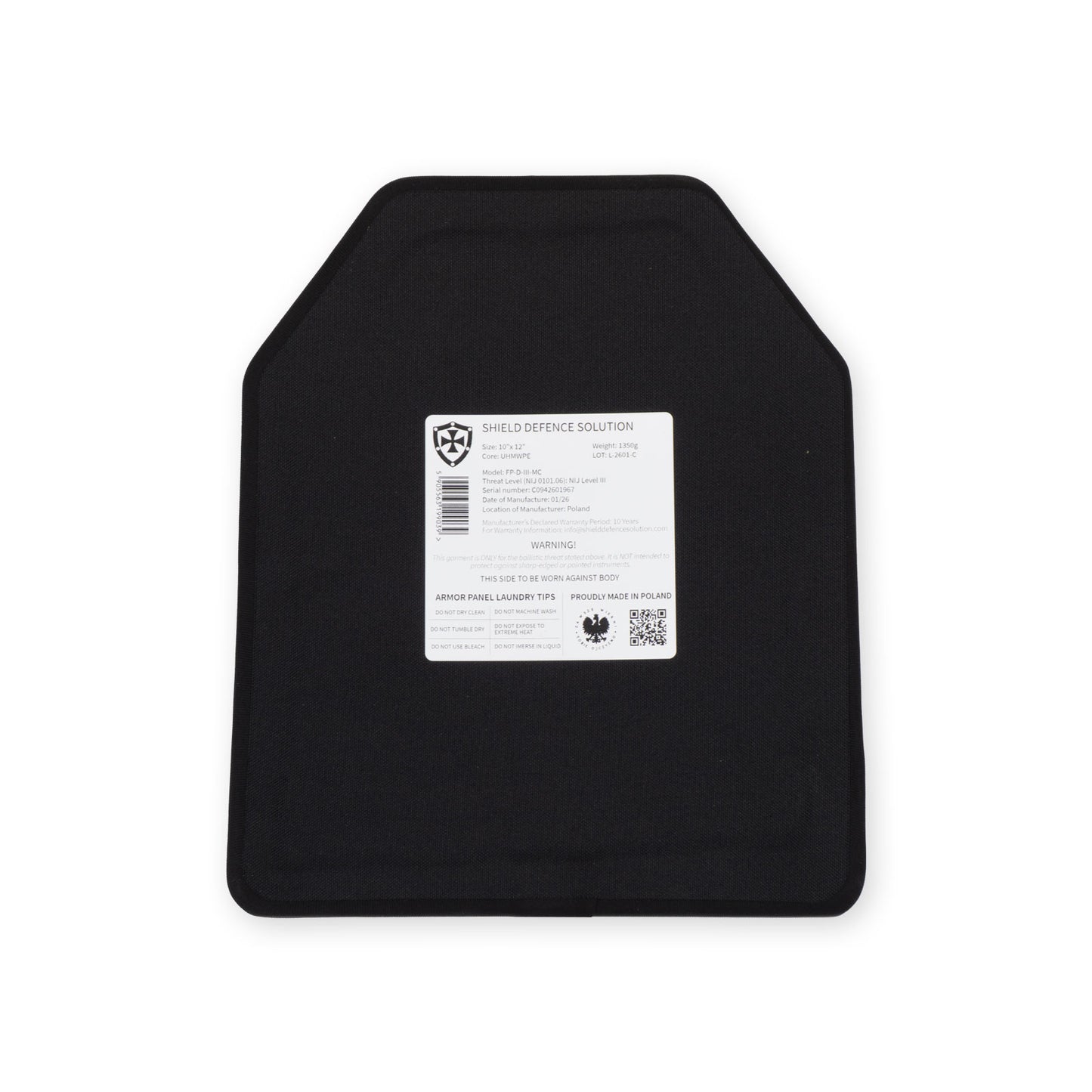 10"x12" Multi-Curved Płyta Przednia SAPI 