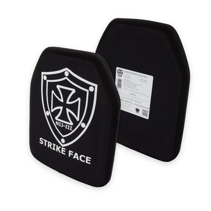 10"x12" Single Curved Płyta Przednia i Flat Tylna