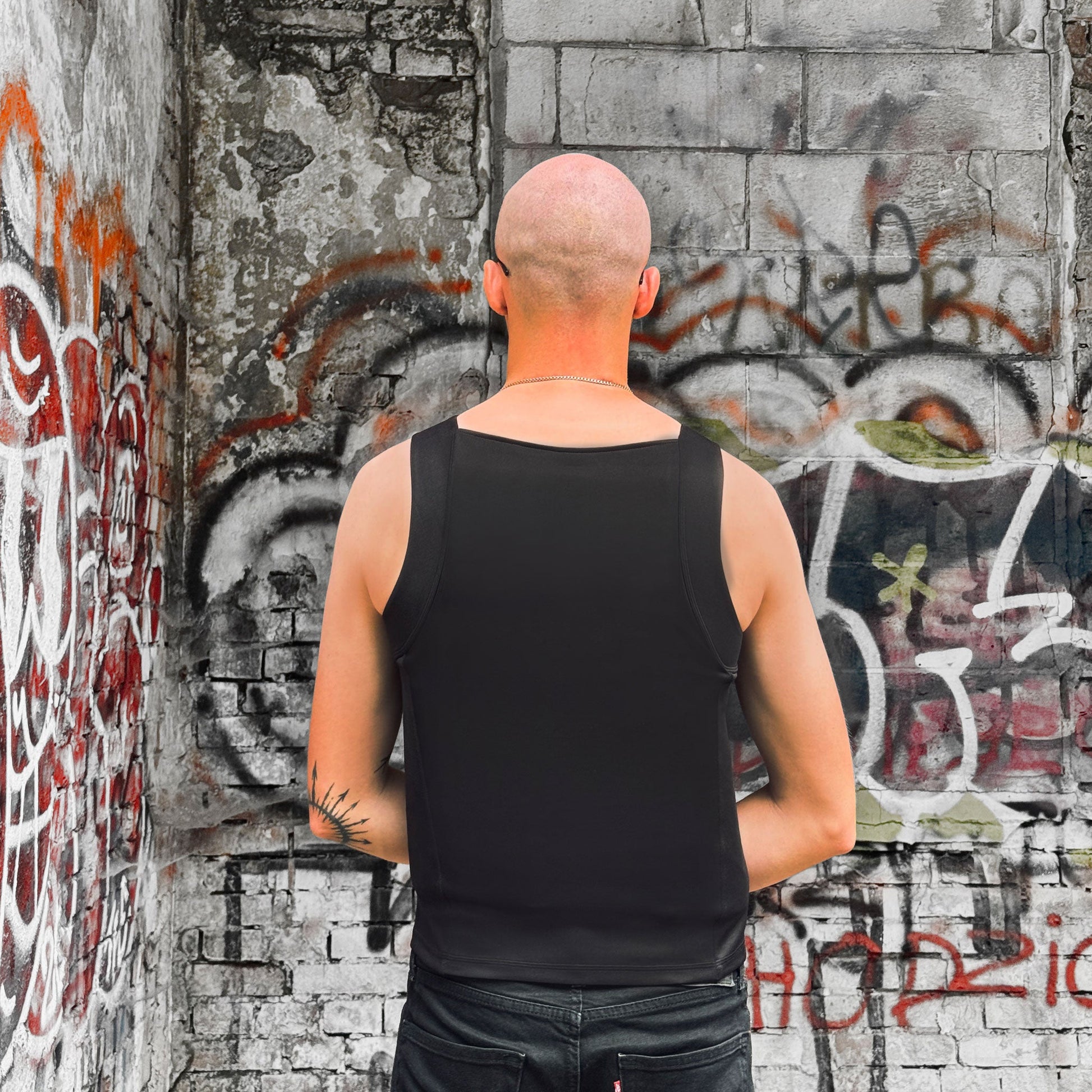 Bulletproof Concealable Expanded T-shirt - Black - Shield Defence Solution